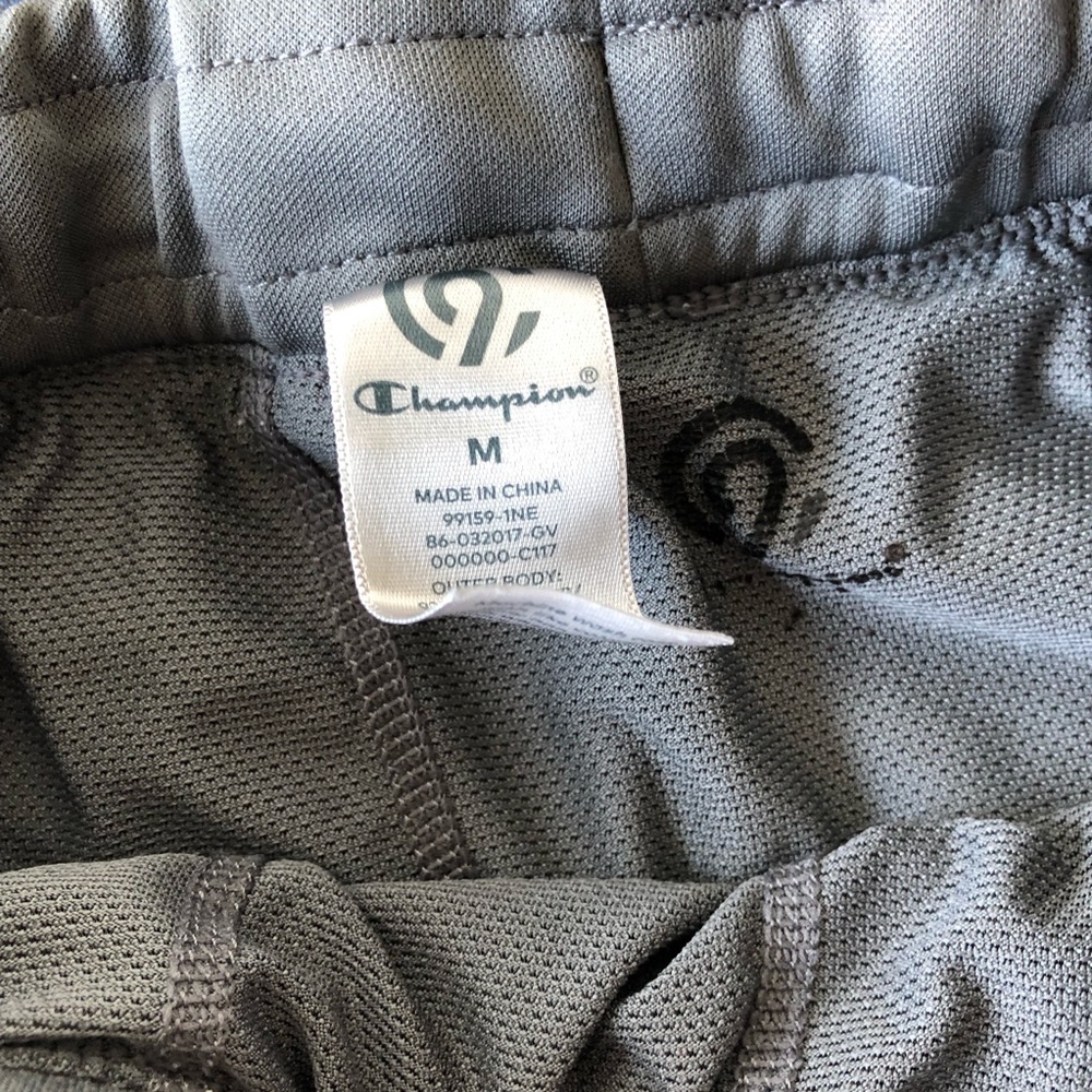 Men’s Champion Grey Workout Lined Shorts - S - Picture 2 of 2